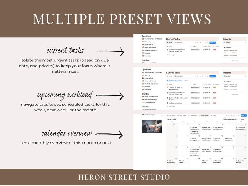 Notion Small Business Dashboard Template: All-in-one Business Organizer ...