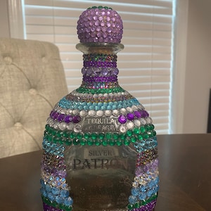 Bedazzled (empty) Patron bottle 750ml