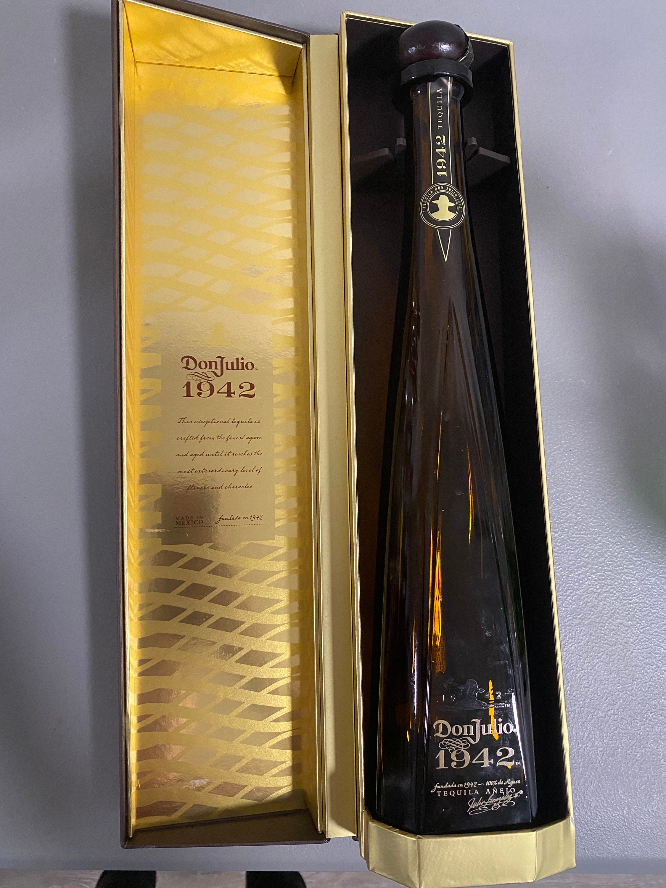 Don Julio 1942 Empty Tequila Bottle With Box - Etsy Don Julio 1942 Empty Tequila Bottle With Box - Etsy