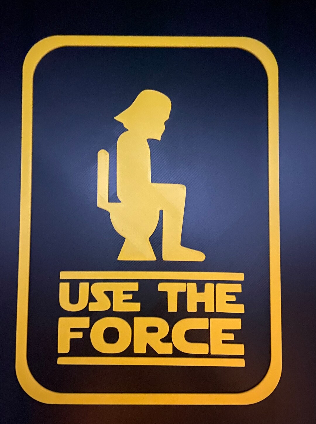 Darth Vader Use the Force bathroom sign Etsy.de