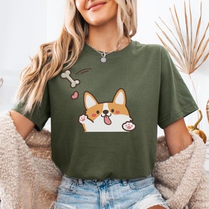 Cute Corgi T-Shirt, Dog Lovers Gift, Corgi Lover, Corgi Mama Mom Gift, Dog Mom Gift, Pet Lover Shirt, Gifts for Pet Owner, Funny Pet Shirt