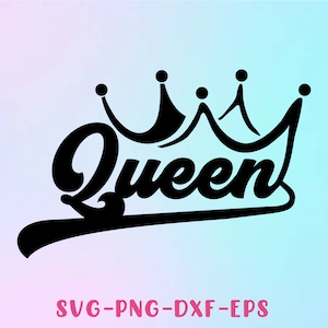 King Svg, Queen Svg,Couple Matching Shirts Svg, Royal Crown Design, Sublimation, Commercial Use, Silhouette, Cricut, cut file, Svg, Dxf, Png