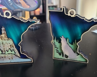 Northern Lights Minnesota Ornament