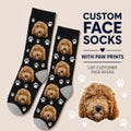 Personalized Pet Face Crew Socks – Custom Dog or Cat Photo Socks