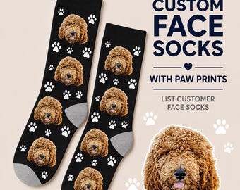 Calzini personalizzati con faccia di animale domestico – Calzini personalizzati con foto di cani o gatti