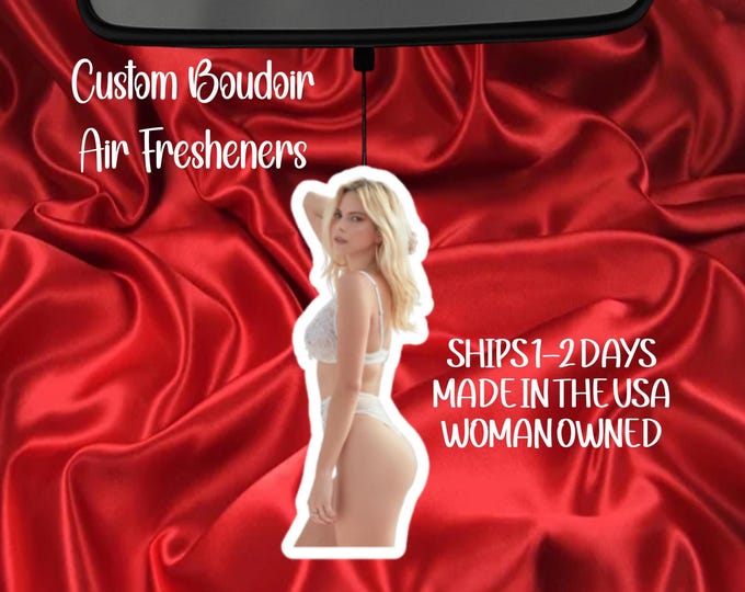 Custom Boudoir Photo Air Freshener – Personalized Sexy Car Gift