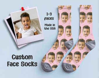 Custom Face socks, Personalized Photo Socks, Funny Pet Socks, Custom Photo Socks, Photo Socks, Face On socks, Picture Socks, Custom Socks