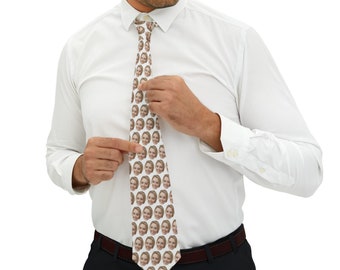 Custom photo Tie, Custom Photo Ties for Dad/Him,Necktie,Men's,Father's Day Tie, Personalized Dad Necktie, Men's Necktie Gift,Custom Face Tie