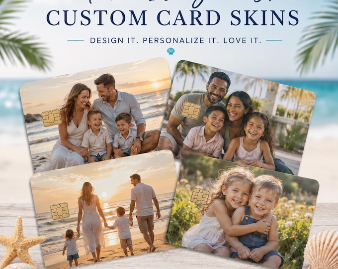 Custom Card Skin Personalized Debit Card Sticker Credit Card Cover Waterproof Vinyl Decal