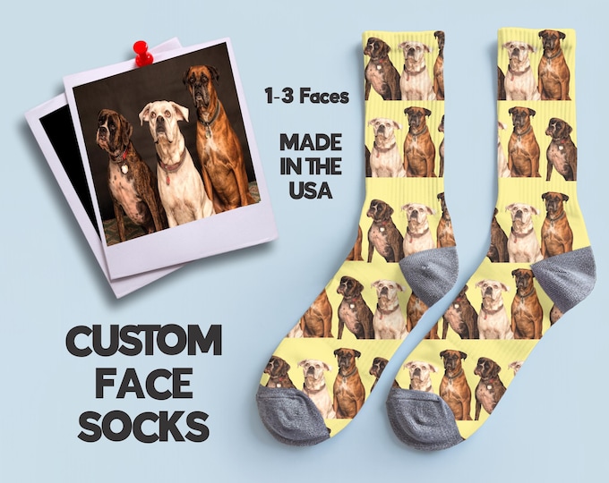 Custom Face Socks, Face Socks, Personalized Socks, Custom Socks, Pet Face Socks