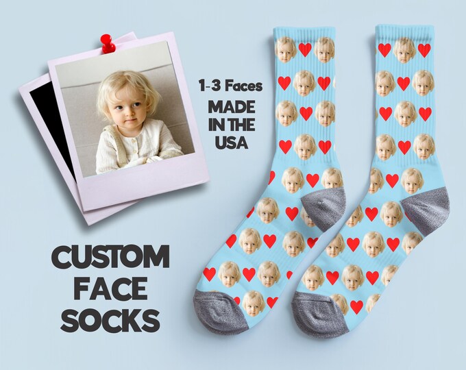 Custom Face Socks – Personalized Photo Socks - Socks with Faces