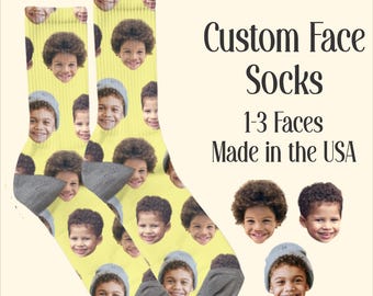 Personalized Face Socks: Custom Photo Gift, Funny Gag Socks