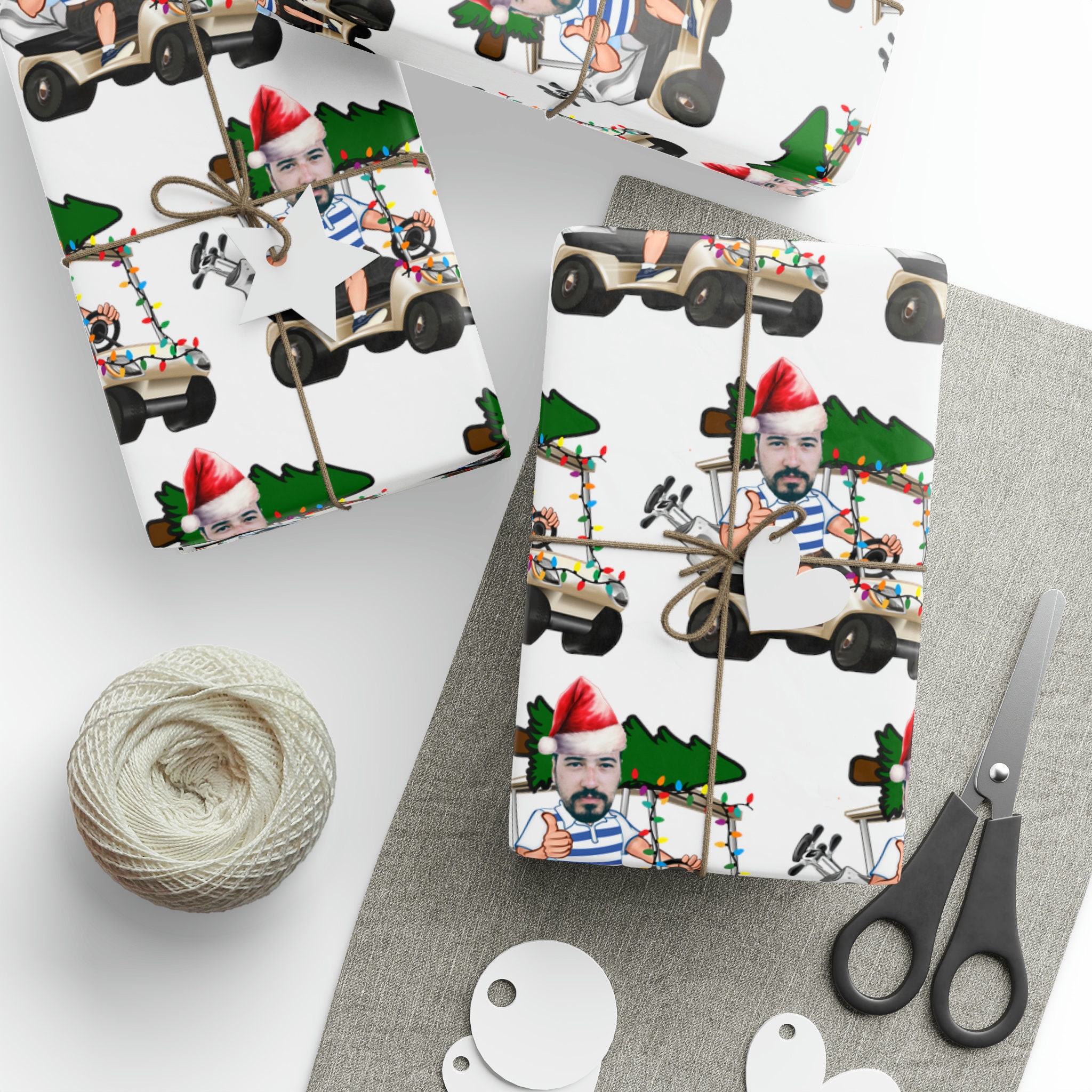 Christmas Wrapping Paper Gift, Custom Face Wrapper Paper
