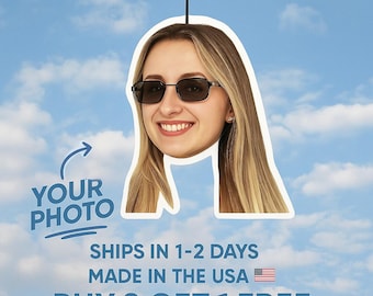 Custom Face Air Freshener – Personalized Photo Car Scent