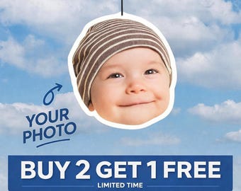 Personalized Face Air Freshener Custom Photo Car Accessory Funny Gift for Him Her Unique Car Scent Custom Picture Hanging Decor