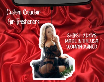Custom Air Freshener, Boudoir Photo Gift, Car Accessories For Men, Personalized Photo Gifts, Boyfriend Gift, Anniversary Gift For Him