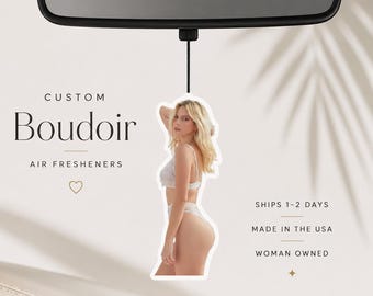 Custom Boudoir Photo Air Freshener – Personalized Sexy Car Gift