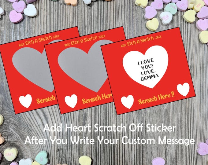 Scratch-A-Sketch Valentines // MAKE YOUR OWN retro valentines, classroom valentines