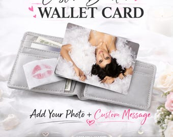 Custom Boudoir Wallet Card Personalized Photo Metal Wallet Card Spicy Gift For Him Boyfriend Gift Anniversary Gift