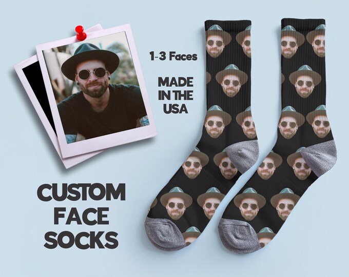 Custom Face socks, Custom socks, Personalized socks, Fathers day socks, fathers day gift