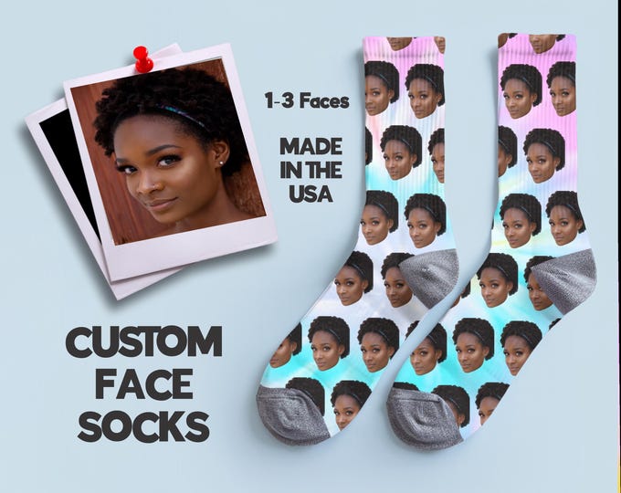 Face socks, Custom Face Socks, Personalized Face Socks, Custom Socks, Socks with Faces, Faces on Socks, Personalized Socks,socks with hearts