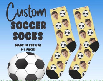 Custom Soccer socks, custom face socks, Soccer socks, face socks, photo socks, custom socks,Soccer,  team socks, sports socks
