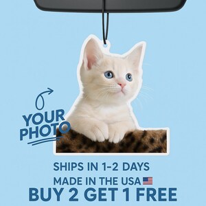 Pet Air Freshener, Photo Freshener, Picture Air Freshener, Custom Air Freshener, Personalized Gift, Custom Gift, Personalized Freshener