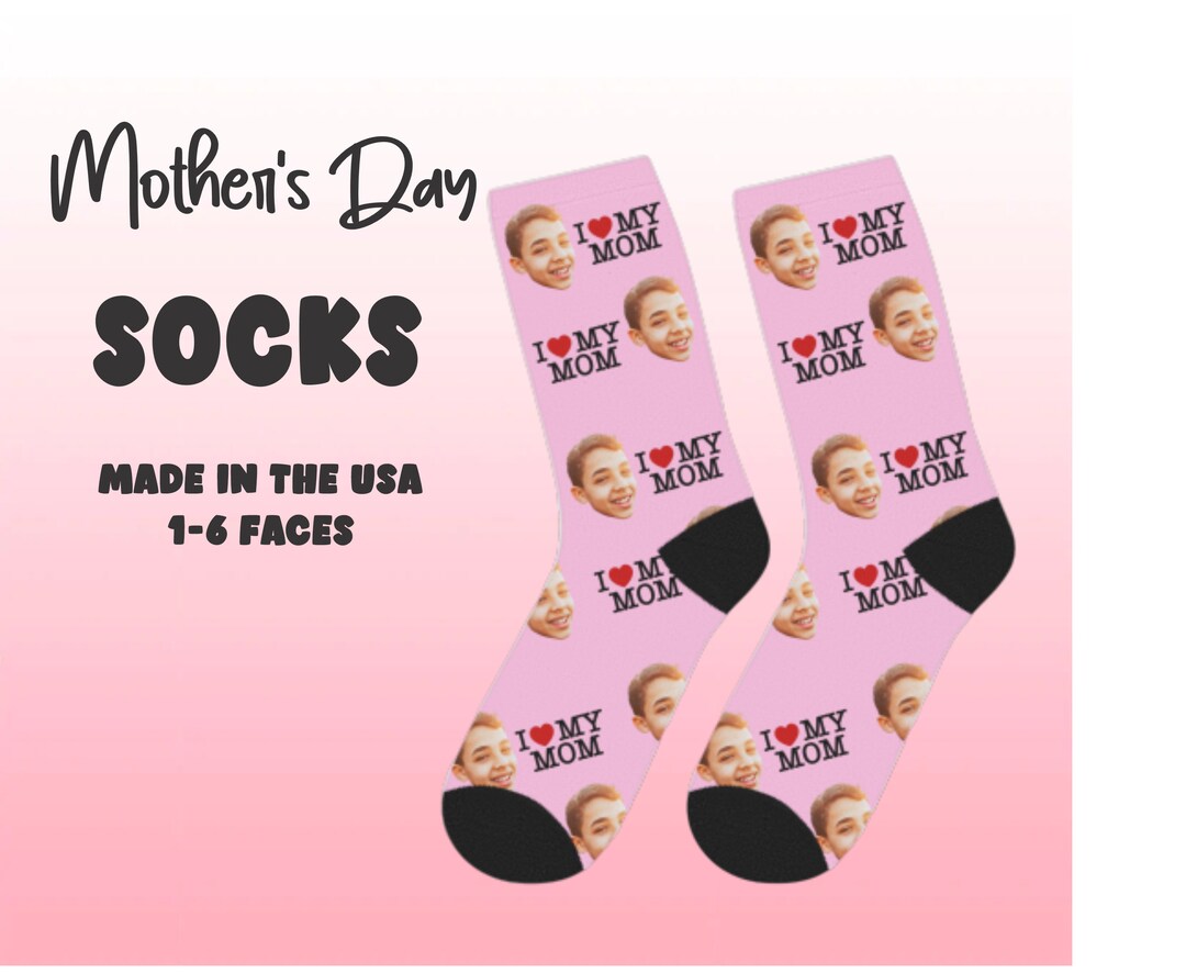 Mother's Day Socks, Custom Face Socks, Face Socks, Personalized Socks, Socks for Mom, Gift for