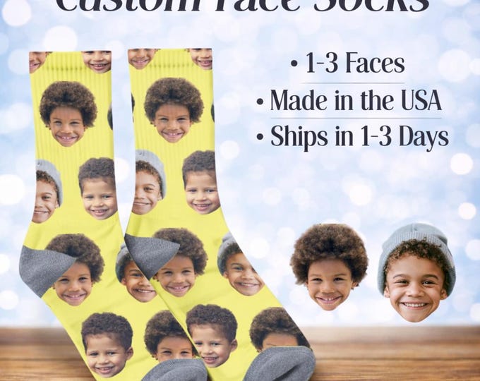 Personalized Face Socks: Custom Photo Gift, Funny Gag Socks