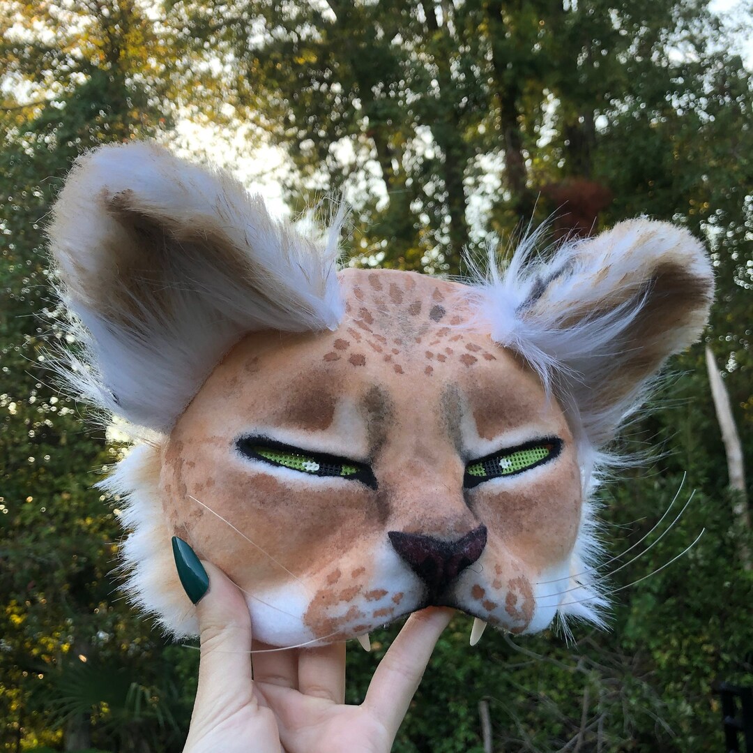 Lion Cat Therian Cosplay Mask Etsy