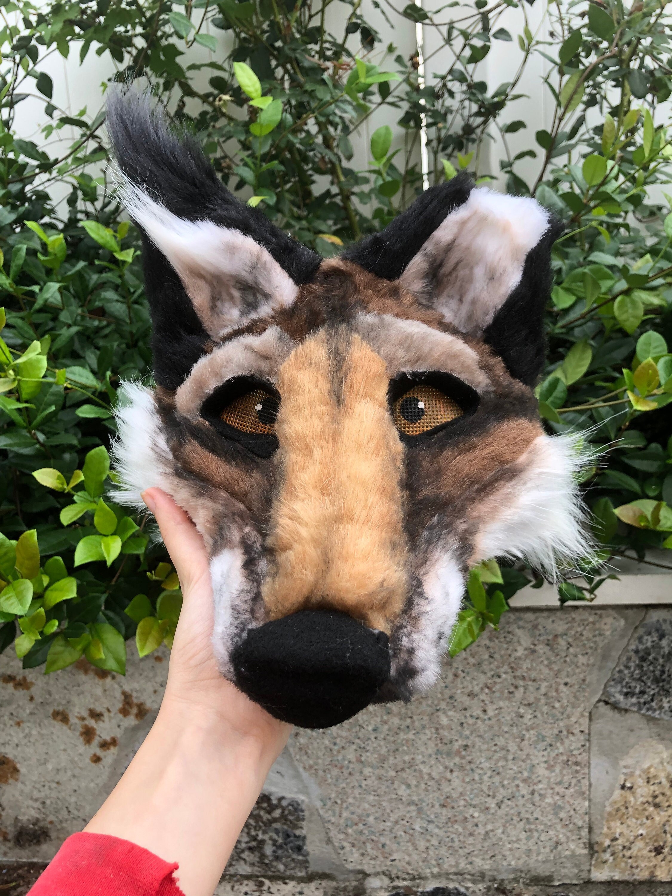 Therian Mask Wolf Halloween Costume For Men Scary Animal Furry Head Novelty  Special Use Cosplay Latex Mascara Disguise Woman