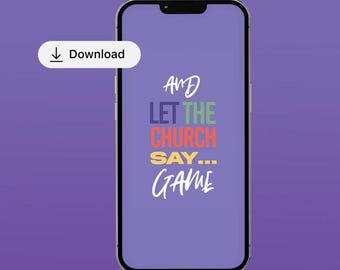 Digital Download Christian Conversation Starter: And Let The Church Say Game-Party Game