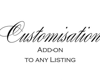 Custom Order Add-On