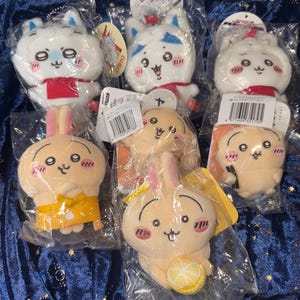 Chiikawa plush toy keychains