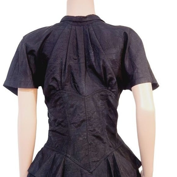 Karen Alexander Vintage Black Sheath Dress Size 6 - image 6