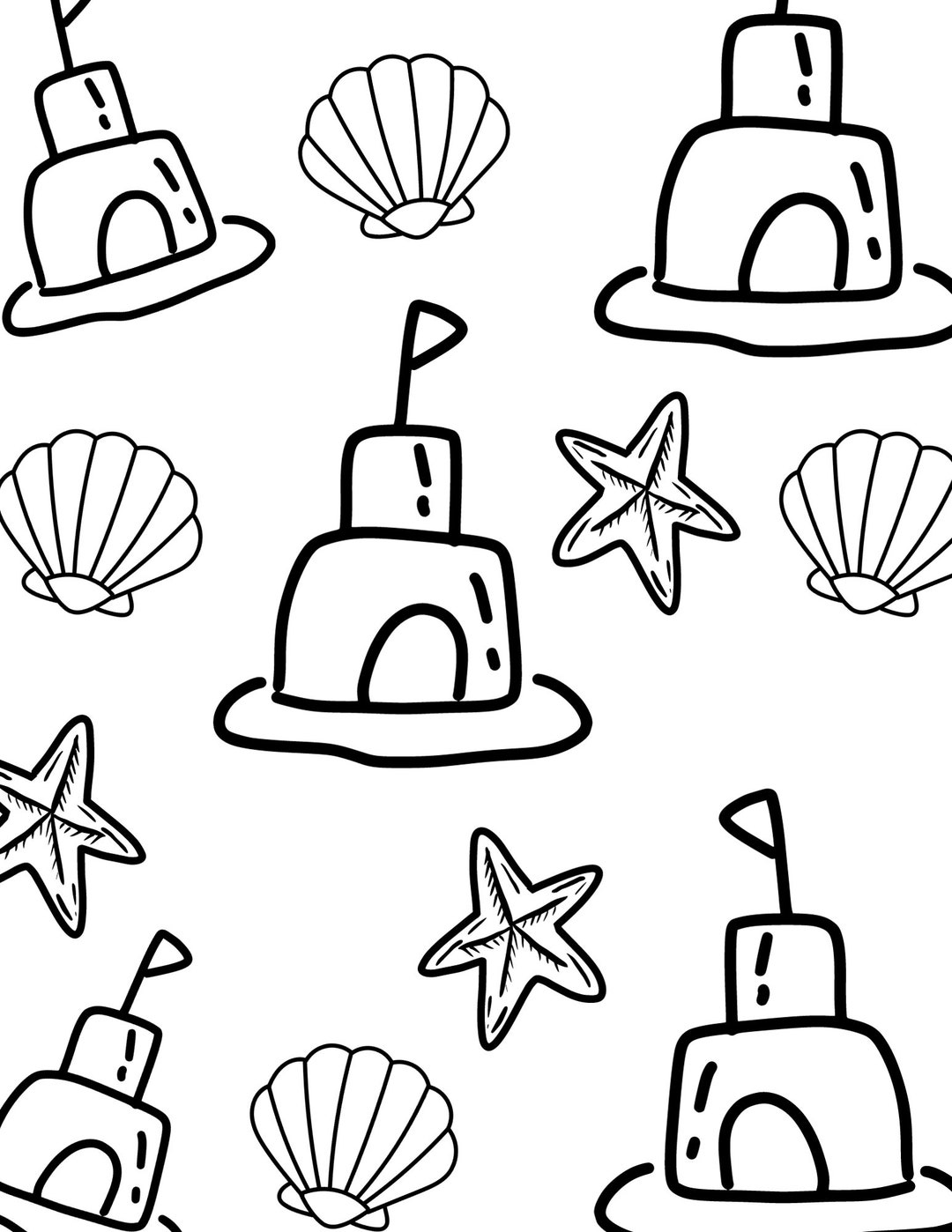 Ocean Themed Coloring Pages - Etsy