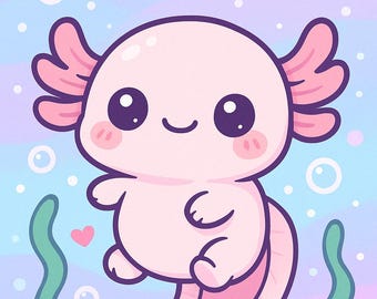 Fondo de pantalla de Axolotl Kawaii para teléfono - Fondo de pantalla de Axolotl - Fondos de pantalla Kawaii
