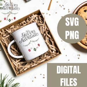 Feliz Navidad Svg, Christmas Shirt Svg, Spanish Christmas Svg, Christmas Ornaments Svg, Kid Christmas svg, Mexican Christmas Svg | Digital