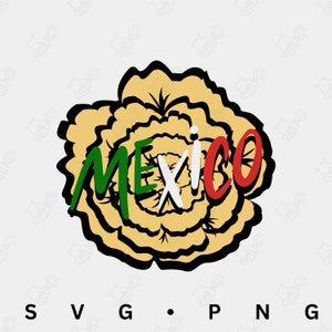 Mexico Flower Clipart SVG PNG Instant Download Cricut Designs Digital Print Mexico Vector Flower svg png digital image Mexico Flower Vector