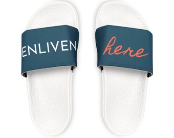 ENLIVENhere Women's PU Slide Sandals