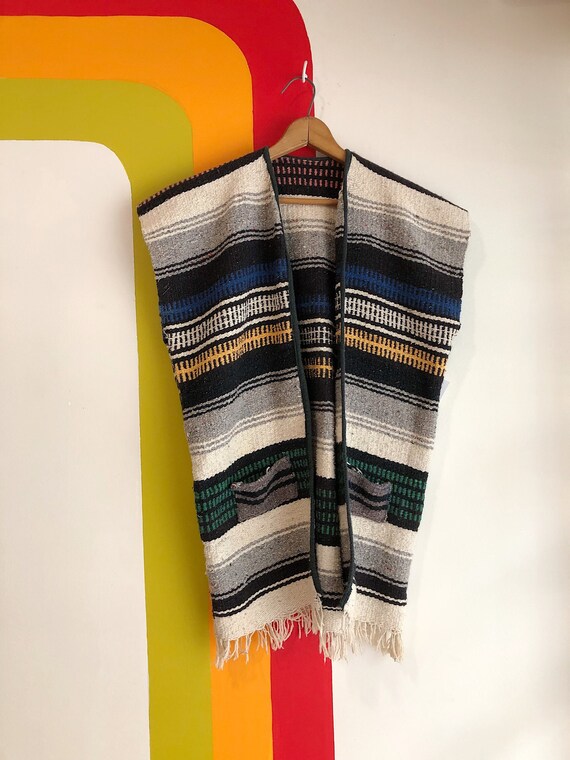 1960s Drug Rug Blanket Vest Gem