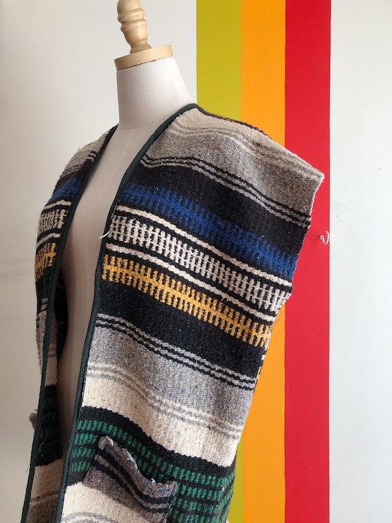 1960s Drug Rug Blanket Vest Gem