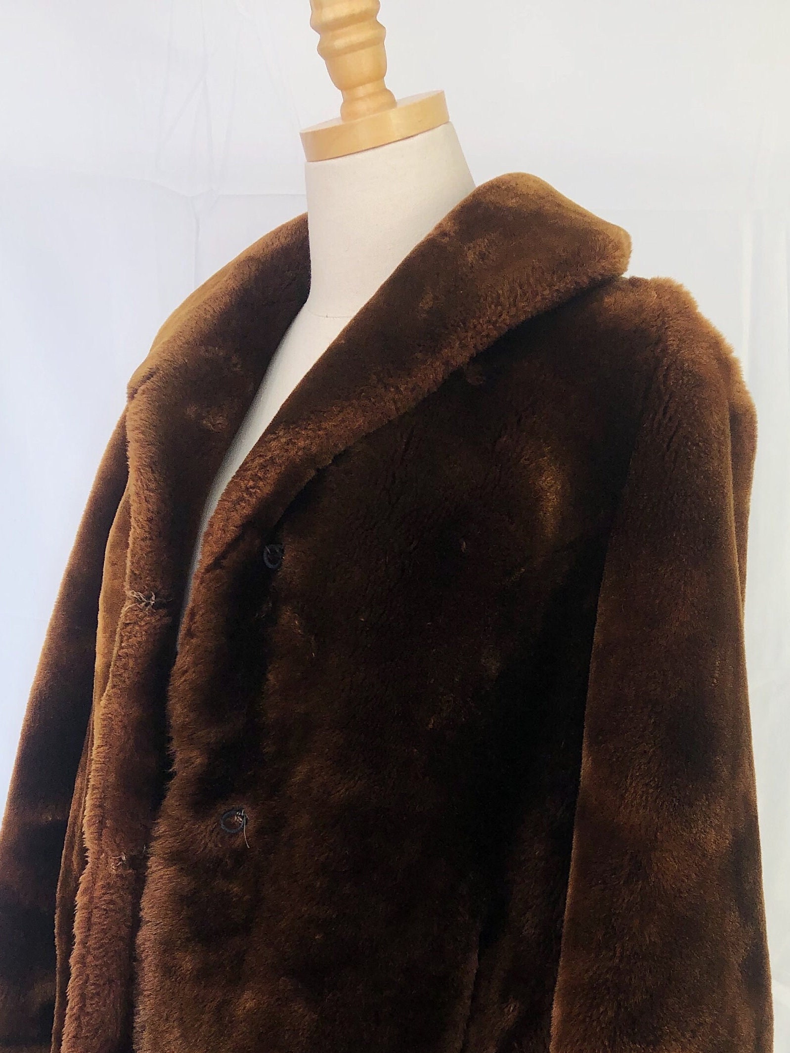 LAGUAGEM VINTAGE OVER F／ MOUTON COAT Mouton Coat- Size L – VintageFurs