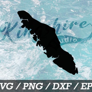 Vancouvereiland silhouet overzicht - svg, png, dxf, eps - digitaal bestand downloaden