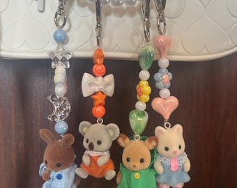 Calico Critter Beaded Keychain - Free Domestic Shipping!
