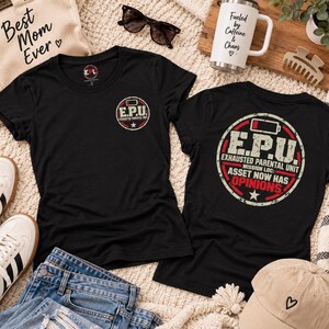Funny Mom Shirt, Asset Now Has Opinions, EPU Exhausted Parental Unit Women's Crew Neck