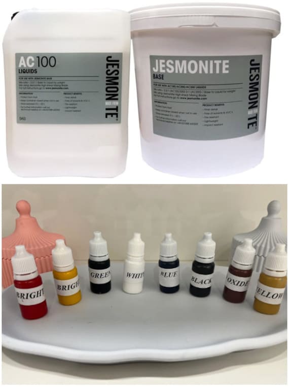 JESMONITE ピグメント＆AC100液セット Jesmonite AC100 17.5kg + FREE 8 Colors of 10ml - Etsy