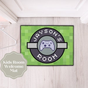 Boys Room Welcome Mat,  Boys Room Decor, Gamer Room Decor, Gamer Kids Gift, Gamer Kids Room, Gift for Tween Boys, Gift for Teens