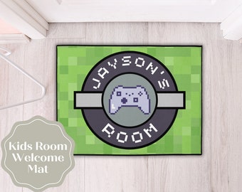 Boys Room Welcome Mat,  Boys Room Decor, Gamer Room Decor, Gamer Kids Gift, Gamer Kids Room, Gift for Tween Boys, Gift for Teens
