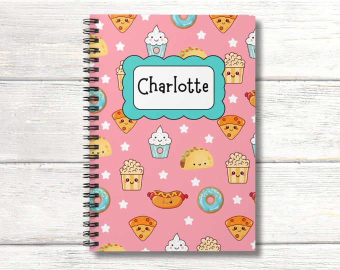 Cute Kids Notebook, Cute Kids Journal, Personalized Notebook, Kids Personalized Journal, Kids Personalized Sketchbook, Journal With Name